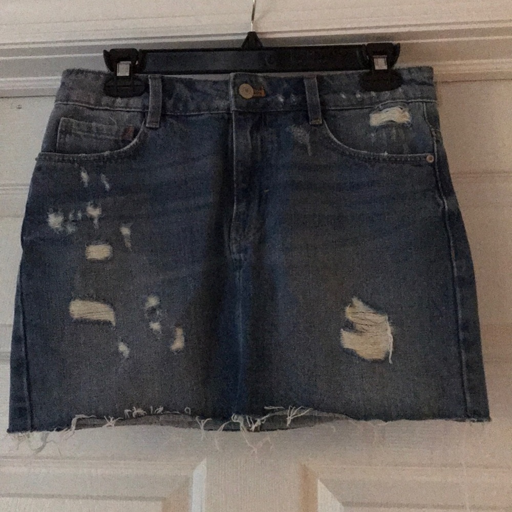 ZARA TRAFALUC DENIM SKIRT